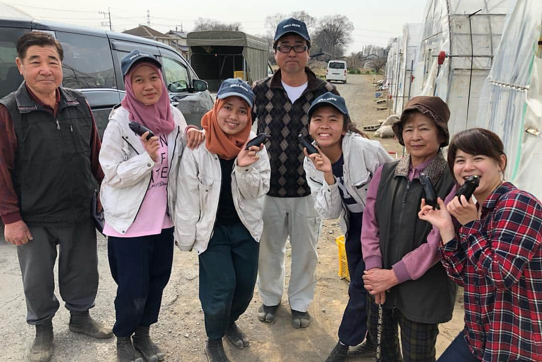 能登瑶子さんのインスタグラム写真 - (能登瑶子Instagram)「今夜9時からのJAみどりの風！ 皮まで食べられる⁈くらい甘い藪塚こだま西瓜🍉 取材中に頂いたスイカを誰よりもたくさん食べた私。 ディクターに『カブト虫みたい、笑』なんて言われちゃいました。 . そしてJA太田市管内にいる外国人実習生の皆さんにもお話を聞きましたよ( ^ω^ ) ぜひご覧ください🍆🥬 . #ja#JAみどりの風#藪塚こだま西瓜#甘くて#美味しい#外国人実習生#農業女子#素敵#群馬テレビ#群テレ」4月8日 16時19分 - noto.1281