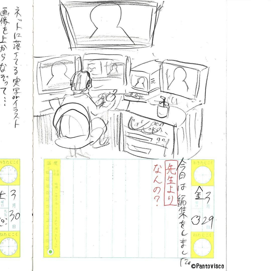 pantoviscoさんのインスタグラム写真 - (pantoviscoInstagram)「週刊カオス絵日記 2019.3.25〜2019.4.3 #カオス絵日記 今回は10日分です、前回は沢山の方に見て頂けて嬉しかったです。今回も是非ご覧ください。」4月8日 17時55分 - pantovisco