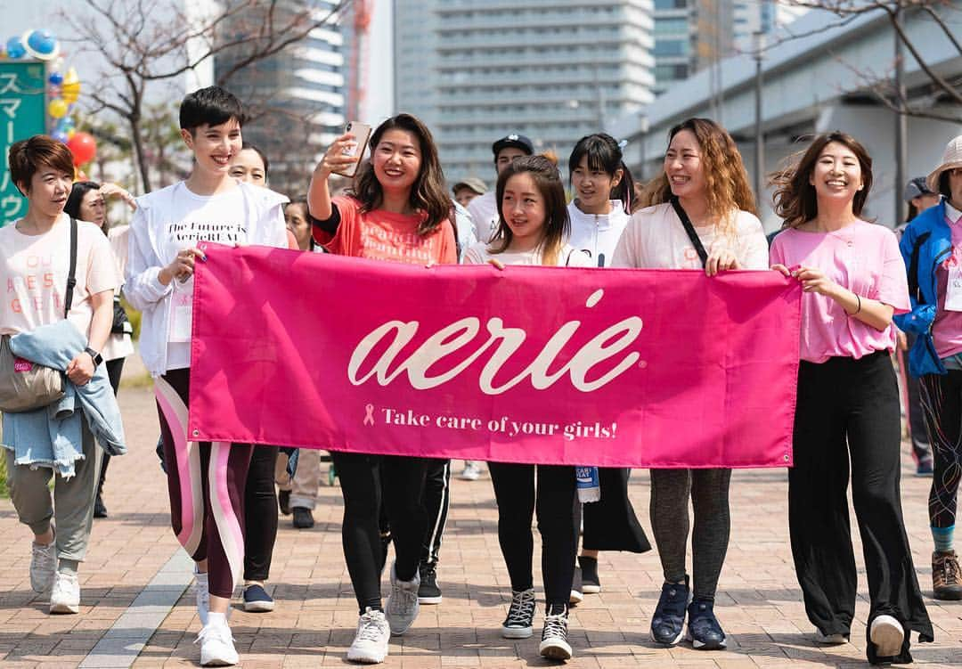 サマンサ麻里子さんのインスタグラム写真 - (サマンサ麻里子Instagram)「Pink Ribbon Walk 2019 💖 with my @aeriejp fam! So happy to participate in a cause that I care for! Make sure to take care of your girls 💖 Aerie チームとピンクリボンウォークに初めて参加しました！ 乳がん検診は本当に大事！Take care of your girls 💖 | 📸 @sachi_k_k . . . #aeriejp #aeriereal #pinkribbonwalk2019 #breastcancerawareness #toyosu #pink #ae #teamaerie #tokyoblogger #tokyomodel #weekend #pinkribbon #samanthamariko」4月9日 0時34分 - samanthamariko