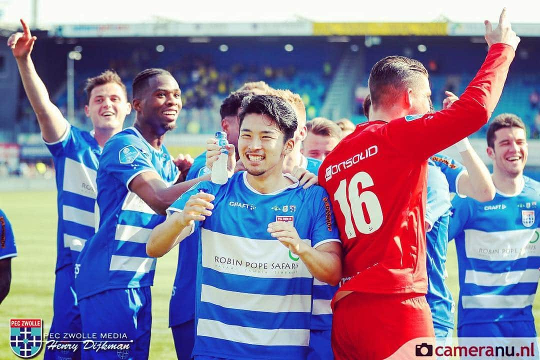 中山雄太のインスタグラム：「+3points💪 It was really good game. Whenever I had a ball, I could hear the loud cheers of supporters. I was really happy. Thank you supporters for coming.」