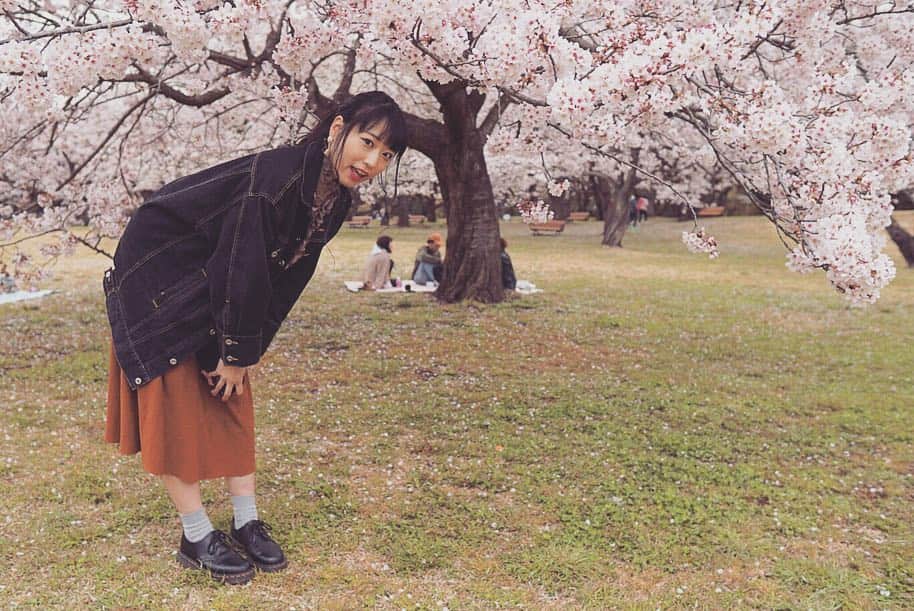川崎芹奈さんのインスタグラム写真 - (川崎芹奈Instagram)「そして今日の満開お花見🌸  写ルンですの写真は後日。  #お花見 #桜満開 #花見 #桜 #お花見2019  #🌸 #昭和記念公園 #チューリップ #ピクニック #family」4月8日 19時52分 - serina_yss