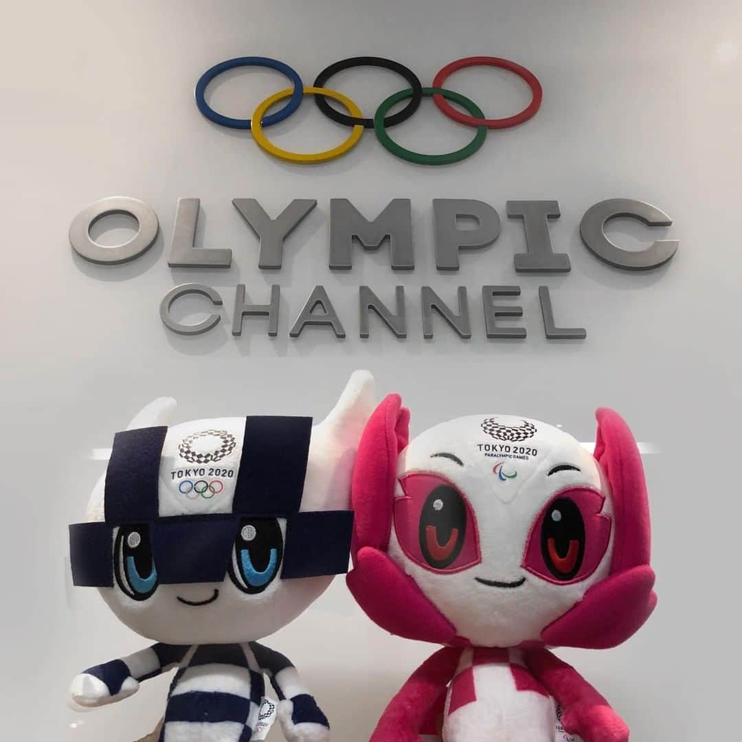 オリンピックチャンネルさんのインスタグラム写真 - (オリンピックチャンネルInstagram)「Look who dropped by Olympic Channel HQ... @Tokyo2020 mascots #Miraitowa and #Someity! 😍 #Tokyo2020 #473DaysToGo」4月8日 20時00分 - olympicchannel_x