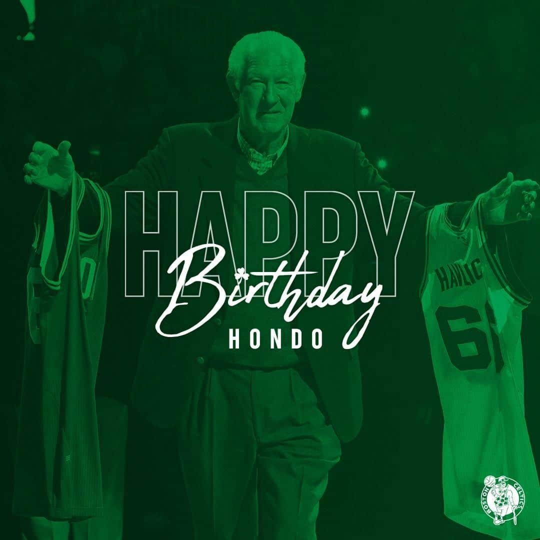 ボストン・セルティックスさんのインスタグラム写真 - (ボストン・セルティックスInstagram)「#HappyBirthday to #Celtics Legend and 8x @NBA Champion John Havlicek 🎂🎉☘ #HBD」4月8日 20時00分 - celtics