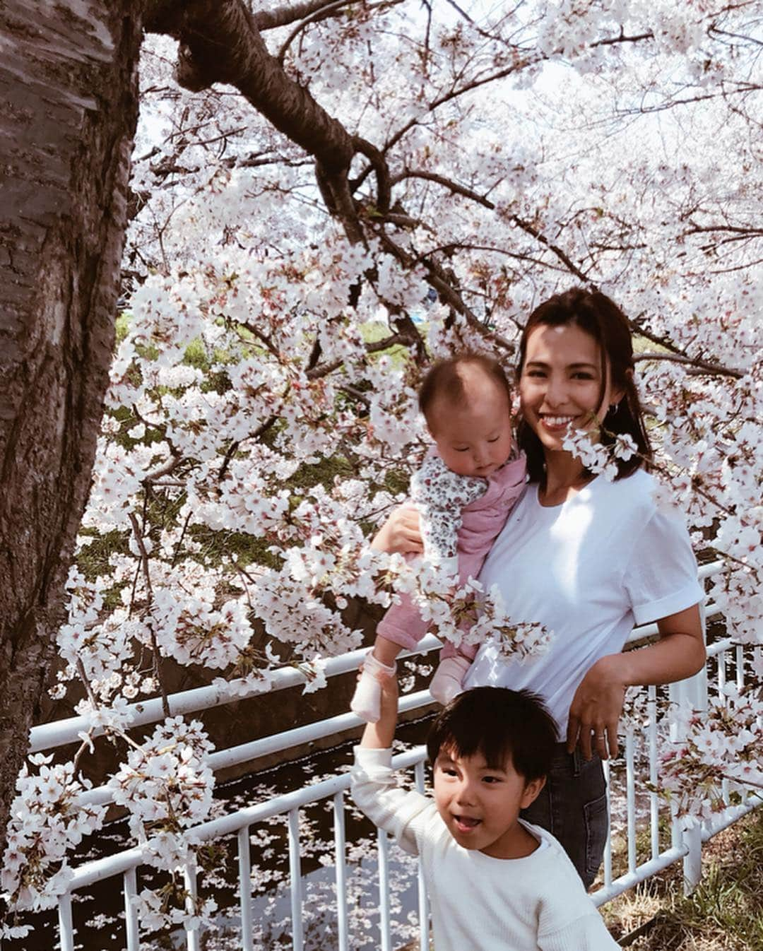 高橋菜摘さんのインスタグラム写真 - (高橋菜摘Instagram)「🌸🌸🌸 #渋田川 の#桜祭り へ🍒 週末は本当に天候が最高でしたね🌞 写真だと場所と時間によって白だったりピンクに映る。 桜さん気持ちまだもこもこしてないから満開手前？ まだまだ楽しめる気がするっ！ 近々友達と箱根行くかもだしちょうど見頃なのかなぁ？ 💕」4月8日 20時08分 - natsu128