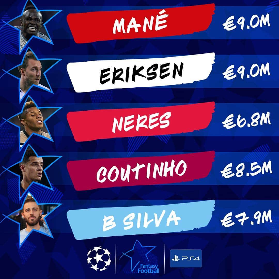 UEFAチャンピオンズリーグさんのインスタグラム写真 - (UEFAチャンピオンズリーグInstagram)「Who’ll score the most #UCL fantasy points here❓❓❓」4月8日 22時00分 - championsleague