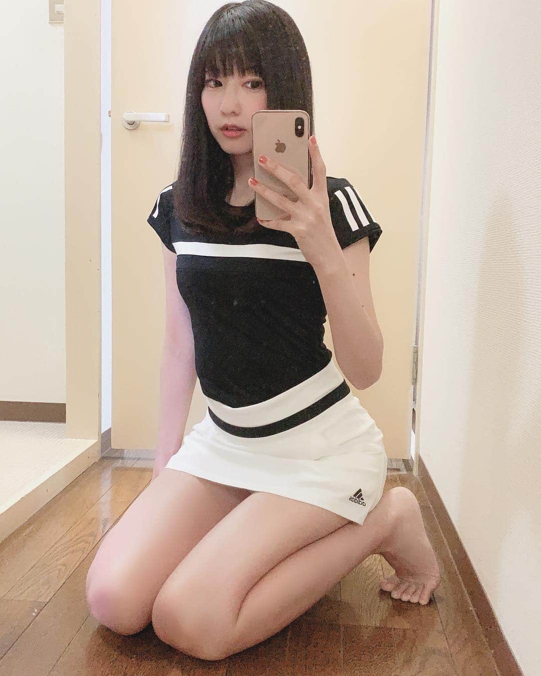 渚さんのインスタグラム写真 - (渚Instagram)「今日もジム行ってきました💪 少しずつ足が鍛えられてる気がする…☺️ #jym #training #trainingwear #トレーニング #model #selfie #selfportrait」4月8日 22時08分 - nagi731