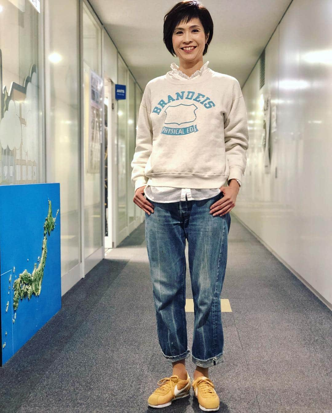 今村涼子さんのインスタグラム写真 - (今村涼子Instagram)「#私服 #古着スウェット これくしょん #チャンピオン#ランタグ #ビンテージスウェット #リーバイス66#ナイキコルテッツ」4月8日 22時20分 - ryoko.imamu