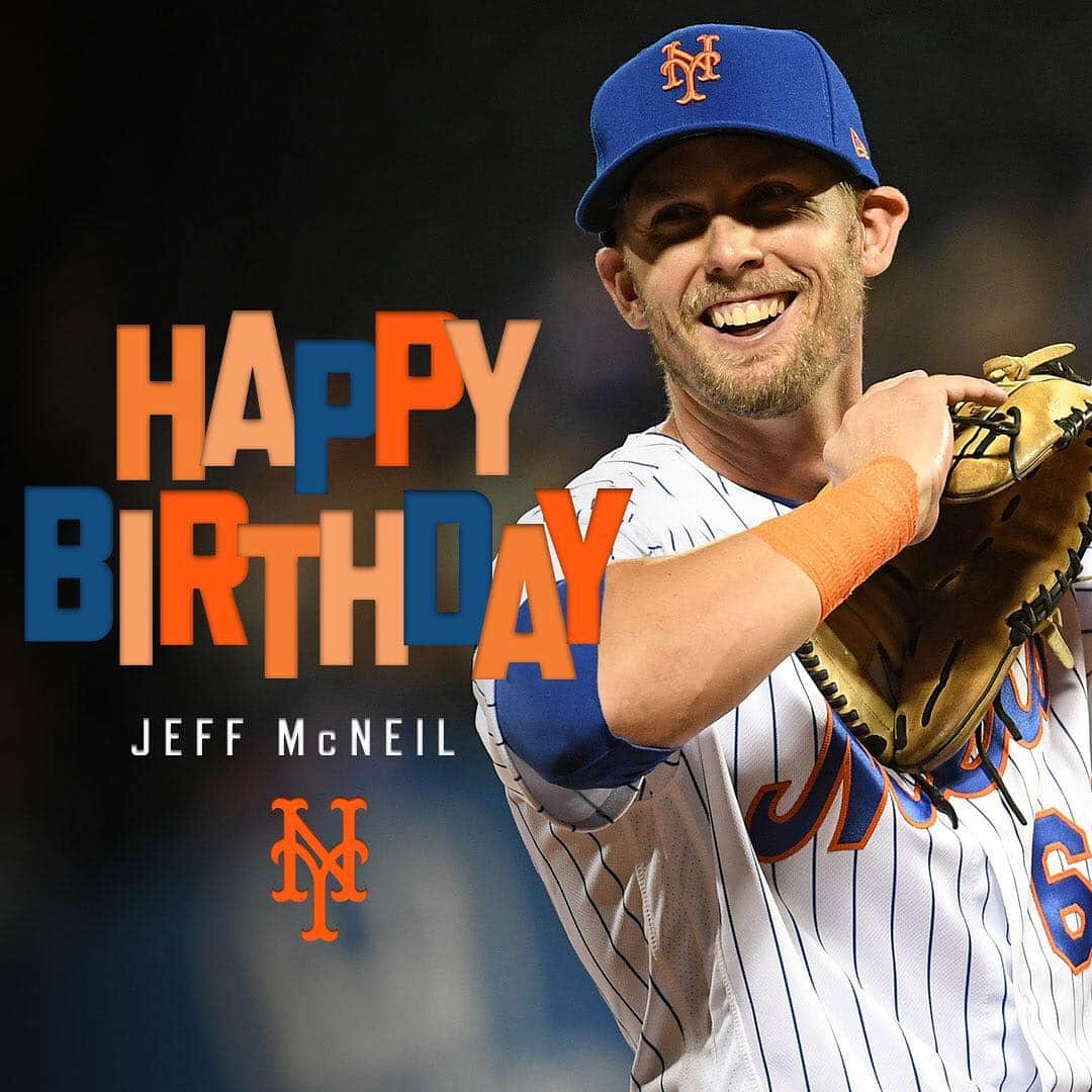ニューヨーク・メッツさんのインスタグラム写真 - (ニューヨーク・メッツInstagram)「Show some 💙 to @jeffmcneil805! Join us in wishing him a happy birthday. #HBD #LGM #Mets」4月8日 22時27分 - mets