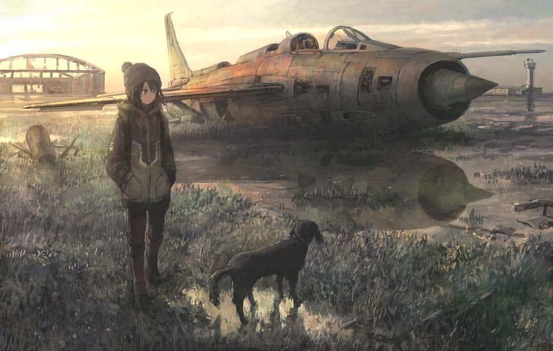 Akimasa Tokunagaのインスタグラム：「記憶 cold memory  #art #illustration #manga #aircraft」