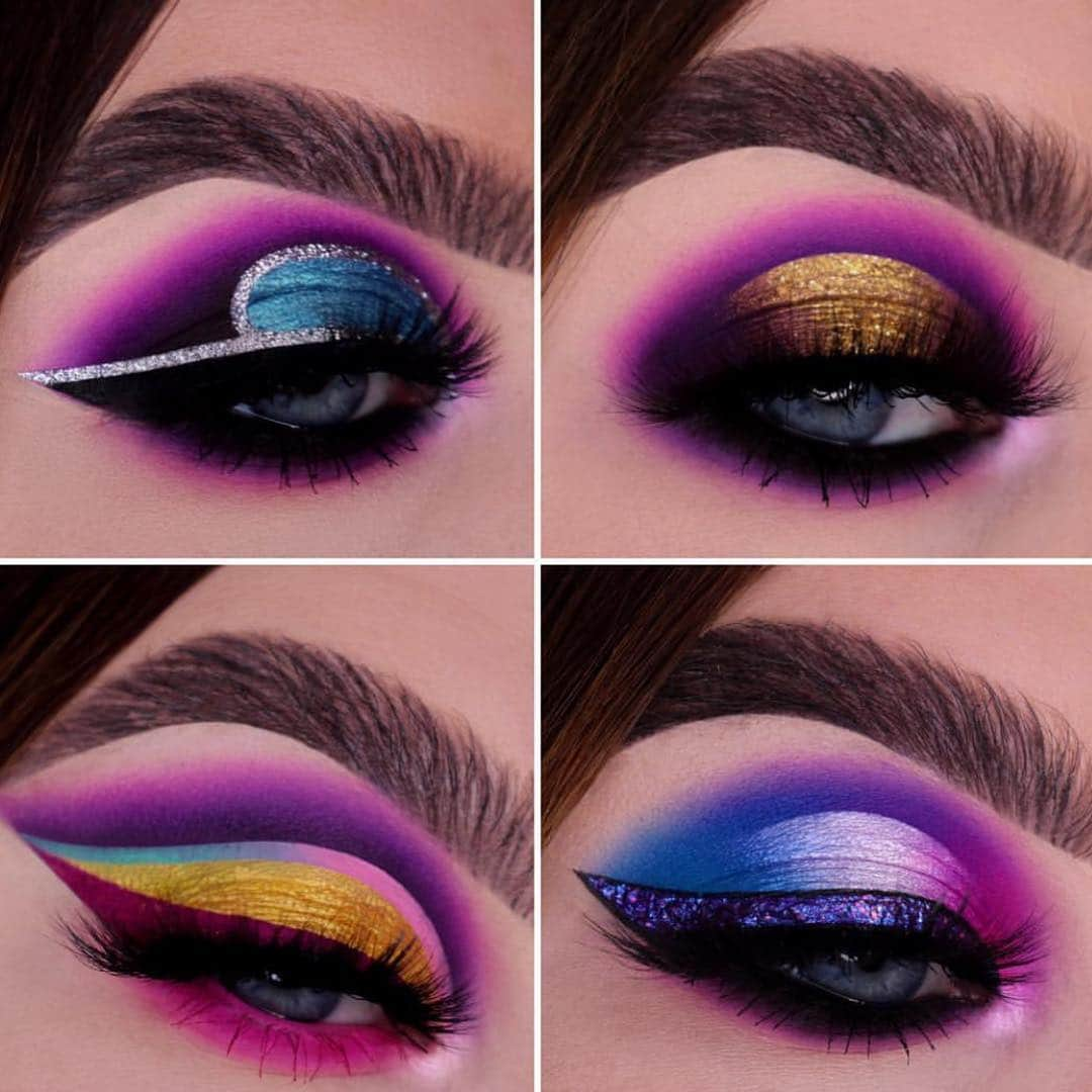 Anastasia Beverly Hillsさんのインスタグラム写真 - (Anastasia Beverly HillsInstagram)「Four different looks using the RIVIERA 🛳 Palette 💗 @chloemakeupx」3月25日 15時11分 - anastasiabeverlyhills