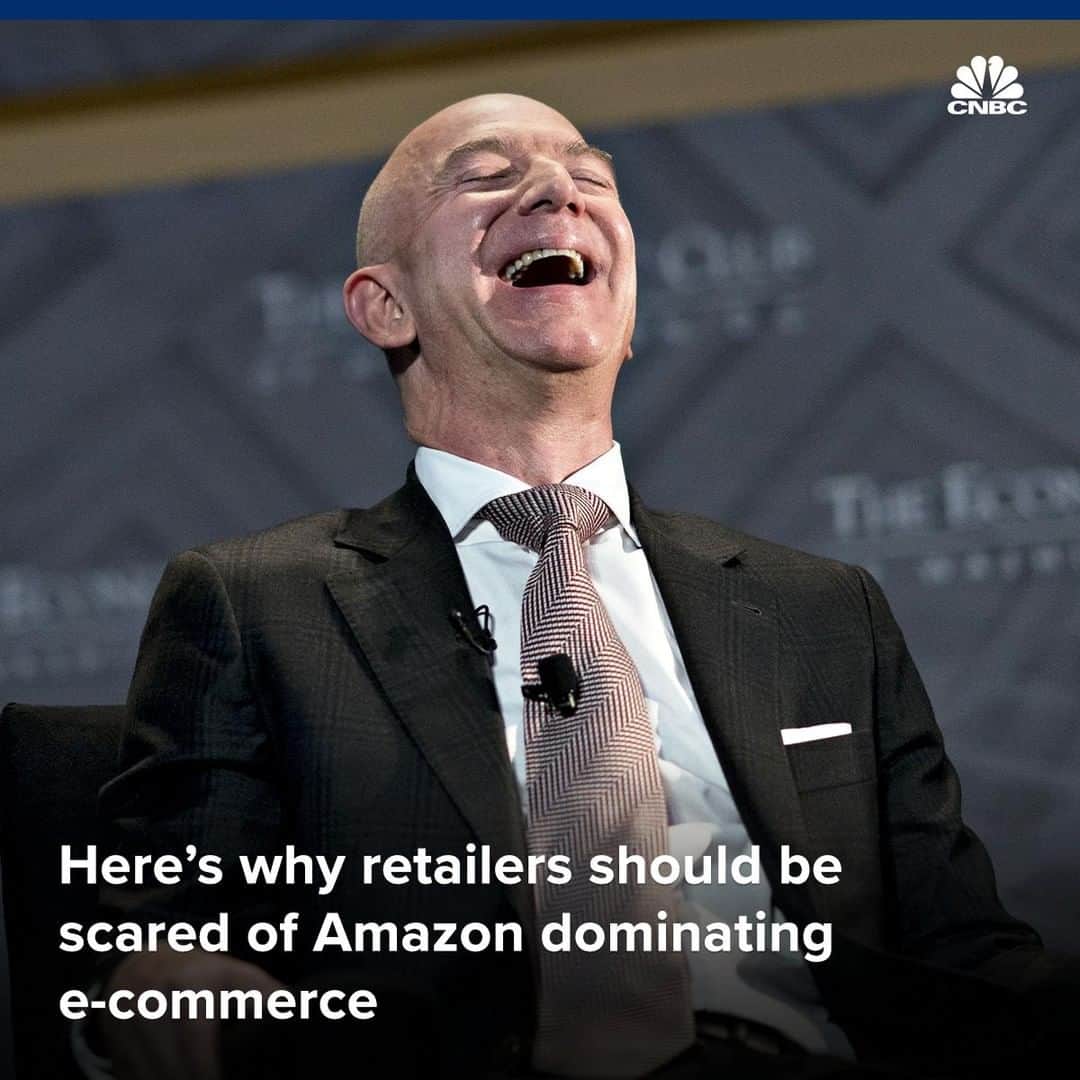 CNBCさんのインスタグラム写真 - (CNBCInstagram)「74% of consumers go to Amazon when they're ready to buy something, according to a new study. That should be keeping retailers up at night.⁣ ⁣ Amazon is a looming threat for big retailers trying to boost their online sales, like Walmart, Target and Macy’s. Shoppers are getting more comfortable with buying things from their smartphones, skipping trips to the mall.⁣ ⁣ Consumer loyalty to Amazon is at an "all-time high," with 48% of people visiting Amazon at least a few times a week. As Amazon expands more into bricks-and-mortar retail, now, analysts expect its threat will grow even larger.⁣ ⁣ To read more about Amazon’s retail takeover, visit the link in bio.⁣ ⁣ *⁣ *⁣ *⁣ *⁣ *⁣ *⁣ *⁣ *⁣ ⁣ #amazon #amzn #jeffbezos #bezos #retail #macys #target #walmart #business #cnbc⁣ ⁣」3月25日 9時25分 - cnbc