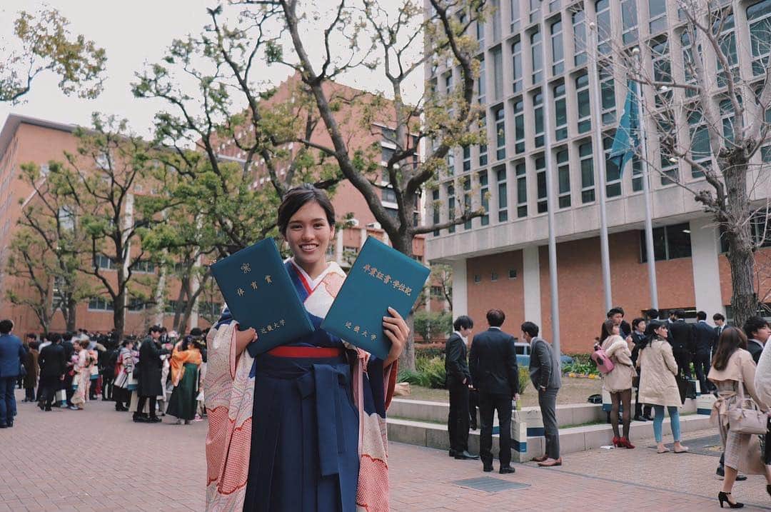 一ノ瀬メイさんのインスタグラム写真 - (一ノ瀬メイInstagram)「Graduated!  だいすきな近畿大学を卒業しました❣️」3月25日 10時45分 - mei_ichinose