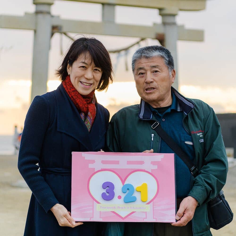 のインスタグラム：「LOVE FOR JAPAN 大切な日を記念日に2019キャンペーン ＊ #大切な日を記念日に #春分の日 #レイライン #九十九里 #一宮 #一宮シーサイドオーツカ #玉前神社 #loveforjapan #vowrenewal #バウリニューアル #バウリニューアルデイ #記念日 #アニバーサリー #バウリニューアルジャパン」