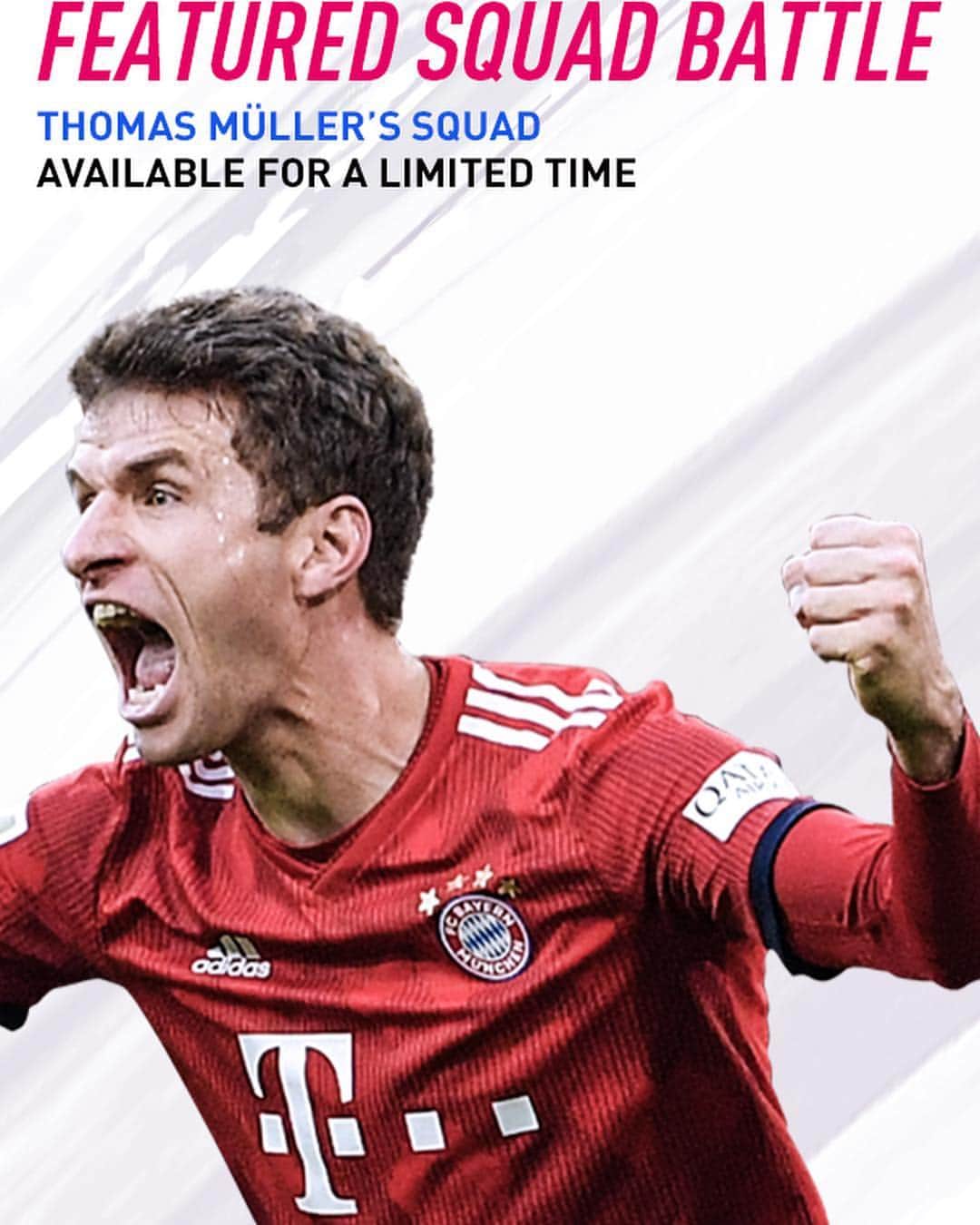 トーマス・ミュラーのインスタグラム：「WERBUNG  Can you beat my #FUT squad? 🤔💪😉 #FIFA19 #esmuellert @easportsfifa」