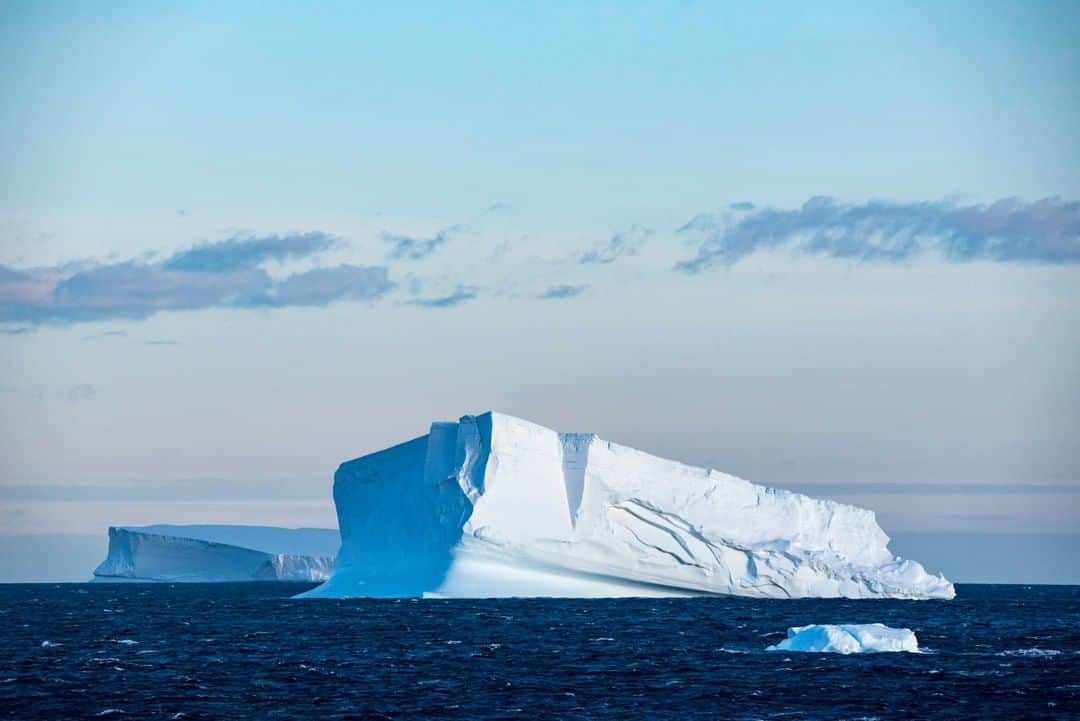 National Geographic Travelさんのインスタグラム写真 - (National Geographic TravelInstagram)「Photo by @KristaRossow | A wedge-shaped iceberg floats in the Orleans Strait in Antarctica. The beauty of these massive floating islands of ice are beyond words and will keep me returning to #Antarctica. #iceberg」3月25日 16時03分 - natgeotravel