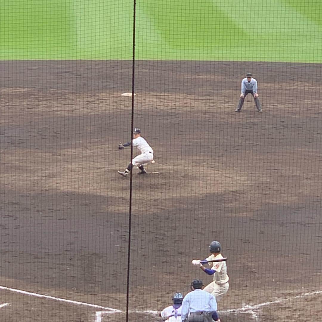 渡部建のインスタグラム：「見応えのある試合ばかり！ #センバツ #センバツ高校野球 #石岡一 #岩本君 #山梨学院 #デスパイネ #野村君」
