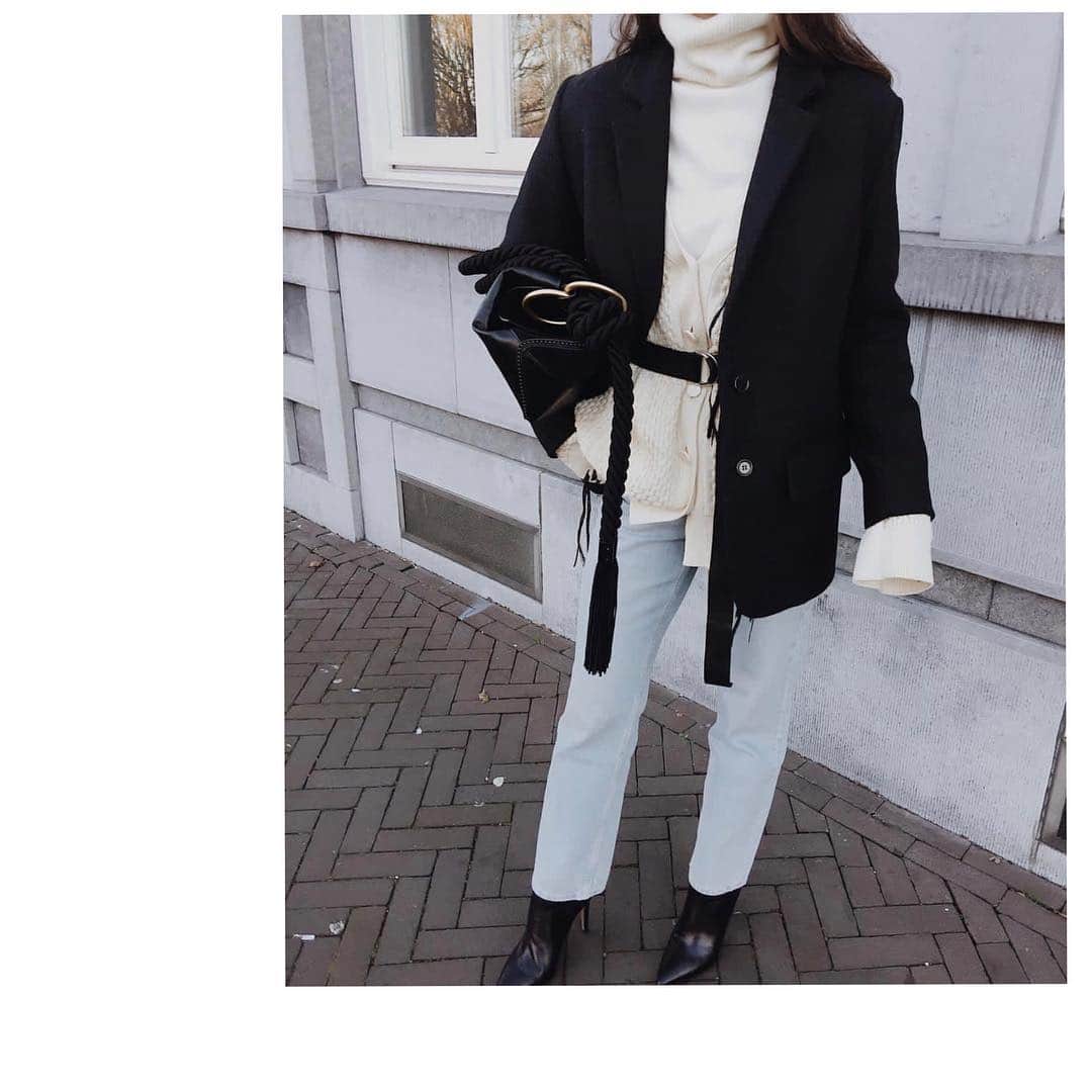 のインスタグラム：「Part II ✨ Annemiek ✨@modedamour wearing #dorotheeschumacher #ss19 #Breatheshavana #cardigan #knitwear #styleinspiration #ootd #mondays #streetstyle #modedamour」