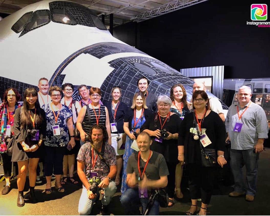 のインスタグラム：「Thanks to everyone who came along to our @igersbrisbane #instameet at @qldmuseum last night! And a big thankyou to Qld Museum for inviting us!! It was a fun evening of checking out the incredible (& huge!) “NASA: A Human Experience” exhibit, plus the @worldsciencefestivalbrisbane Turtle Hatchery, & the NASA After Dark event! There was so much to see - we can’t wait to see everyone’s photos pop up on #igersbrisSpaceQM! Don’t forget the other tags too: #spaceQM #discoveryQM #afterdarkQM #qldmuseum #igersbrisbane」