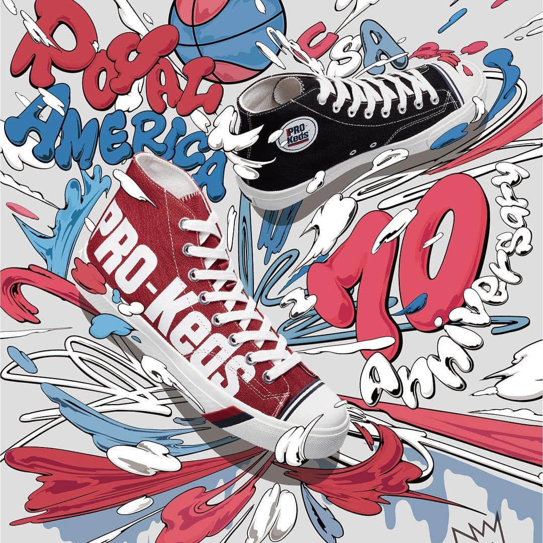 prokeds_jpさんのインスタグラム写真 - (prokeds_jpInstagram)「. PRO-Keds ROYAL AMERICA BIG LETTER HI  #dunkwell #prokeds #kicks #shoes #sneaker #sneakers #canvas #fashion #instafashion」3月25日 17時09分 - prokeds_japan