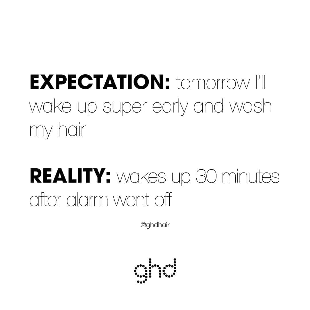 ghd hairさんのインスタグラム写真 - (ghd hairInstagram)「Anyone else feeling extra Monday-ey today? 😴  #ghdhair #turnheads #mondaymood #expectationvsreality」3月25日 17時03分 - ghdhair
