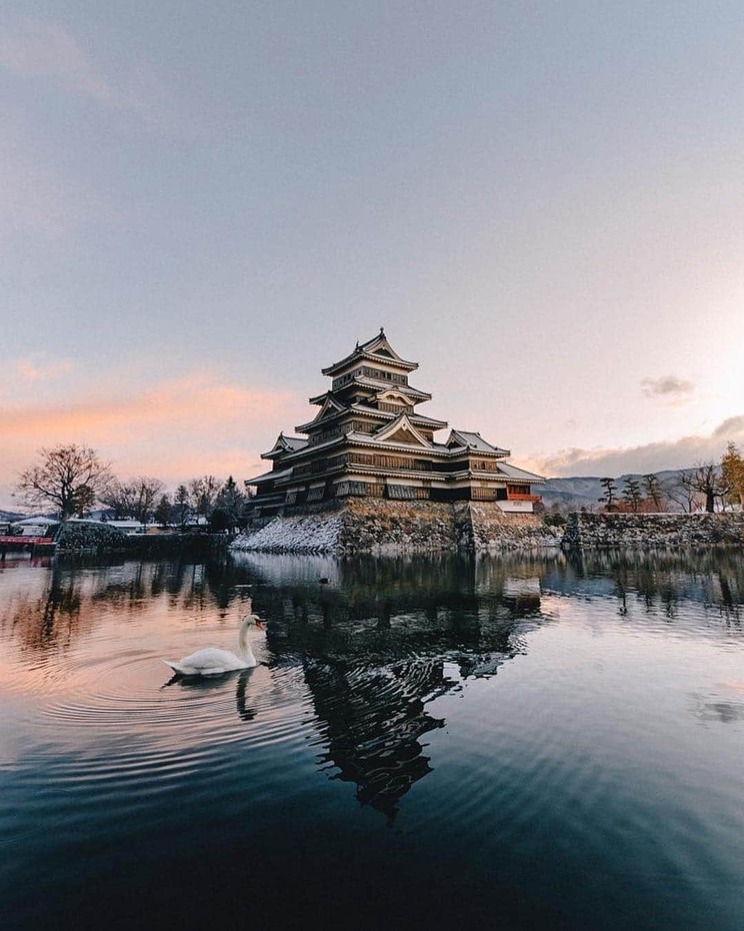 ?長野県 観光 公式インスタグラム さんのインスタグラム写真 - (?長野県 観光 公式インスタグラム Instagram)「//﻿ Photo by @hiro_510﻿ ﻿ Matsumoto Castle―Lightly Powdered with Snow﻿ (Matsumoto Castle)﻿ ﻿ National Treasure Matsumoto Castle shows a different side of its beauty in each season.﻿ ﻿ On this clear winter day, Matsumoto Castle is covered in a light dusting of snow.﻿ ﻿ Soon, the castle will be surrounded by pink cherry blossoms in spring.﻿ ﻿ ===========﻿ ﻿ うっすら雪化粧のお城﻿ 「松本城」﻿ ＠松本市﻿ ﻿ 季節ごとの美しさを見せる﻿ 「国宝 松本城」🏯﻿ ﻿ 晴れた日にはうっすらと﻿ 雪化粧がされた姿を﻿ 見ることができます❄️﻿ ﻿ 桜が美しい春はもうすぐです✨﻿ ﻿ ＿＿＿＿＿＿＿＿＿ ﻿ ﻿ Location /Matasumoto City, Nagano, Japan ﻿ ﻿ #長野のいいところ #松本城 #松本市﻿ ﻿」3月25日 17時04分 - nagano_japan