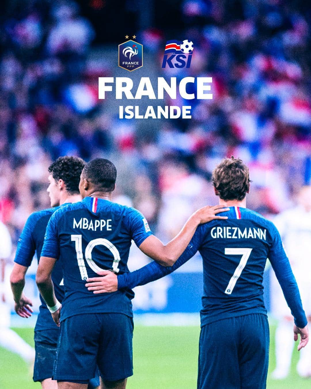 サッカー フランス代表チームさんのインスタグラム写真 - (サッカー フランス代表チームInstagram)「Tous avec les Bleus ce soir pour notre 2ème match de qualification à l’EURO 2020 ! 🔥👊 #FiersdetreBleus 🇫🇷🇮🇸 France-Islande #FRAISL 🏟 Stade de France ⏰ 20H45 📺 M6 - Let’s all root for les Bleus tonight against Iceland ! 🔥👊」3月25日 17時56分 - equipedefrance