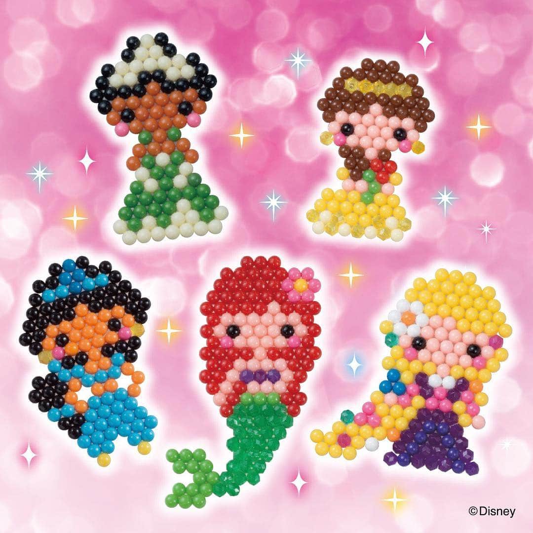 アクアビーズ公式さんのインスタグラム写真 - (アクアビーズ公式Instagram)「かわいいプリンセスをアクアビーズで作っちゃおう♪ あなたのお気に入りのディズニープリンセスは誰？ ©Disney #aquabeads #アクアビーズ #ビーズ #beads #Disneyprincess #ディズニープリンセス #アリエル#ラプンツェル#ジャスミン#ベル#ティアナ」3月25日 17時59分 - epoch1958_jp