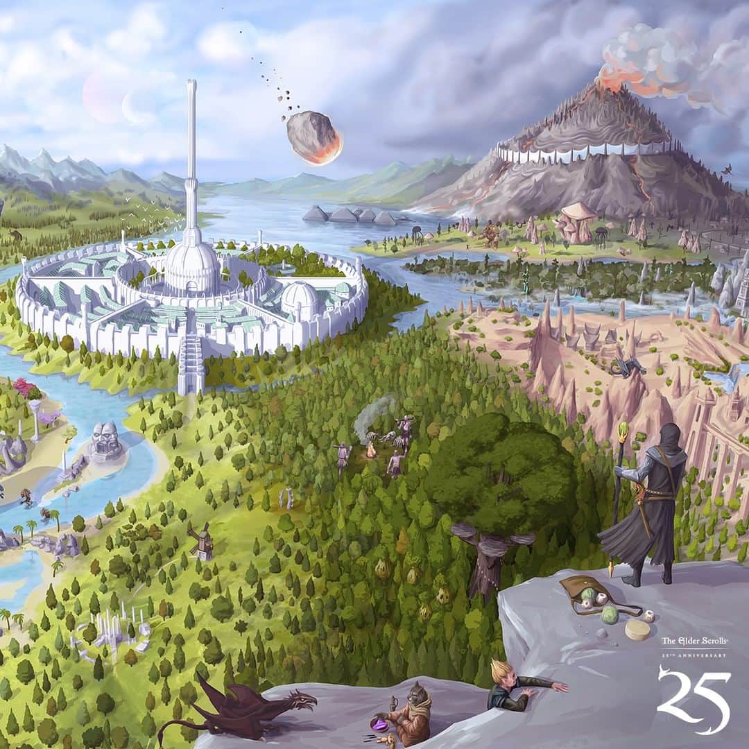 PlayStationさんのインスタグラム写真 - (PlayStationInstagram)「You plod along, putting one foot before the other, look up, and suddenly, there you are. Right where you wanted to be all along.  Congrats to @ElderScrolls on 25 years!」3月25日 22時02分 - playstation