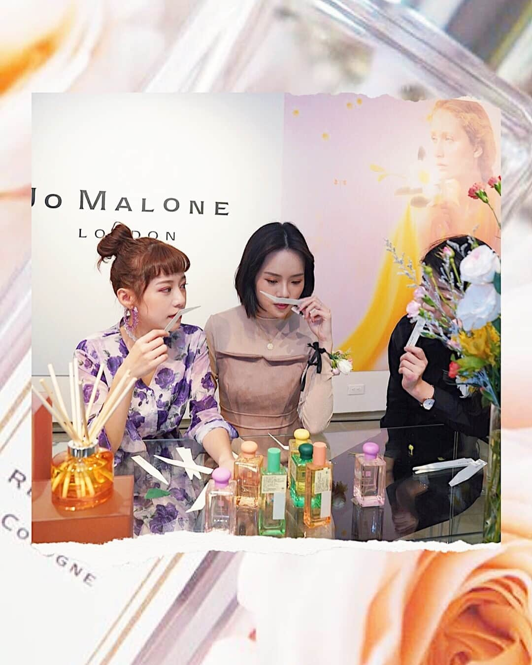 紀卜心さんのインスタグラム写真 - (紀卜心Instagram)「@jomalonelondon 新推出花園迷蹤限量系列古龍水 我好喜歡這次的瓶身！！😻 這次的全新香味是前所未見的雞蛋花花香-緬梔花 另外還有復刻3款花香-星玉蘭、合歡花、橙花  我最喜歡粉色那瓶～合歡花 味道超香！充滿活力跟甜美的感覺 相較之下綠色的星玉蘭味道比較沈穩 這次除了古龍水還推出髮香噴霧噢！！吃完火鍋燒烤或五天沒洗頭就可以噴了哈哈哈哈 直接跟臭頭說掰噗😛 4/1正式發售 到時候還會有限量禮盒的包裝服務喔 #jomalonelondon#brilliantblossoms」3月25日 22時22分 - eatzzz7