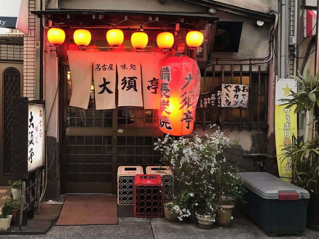 のインスタグラム：「. 赤提灯がかわいい大須亭🏮 カウンター席の雰囲気が最高すぎた。ふつうに話しかけてくれる常連のお客さんがいるお店って素敵！ . #居酒屋探訪記」