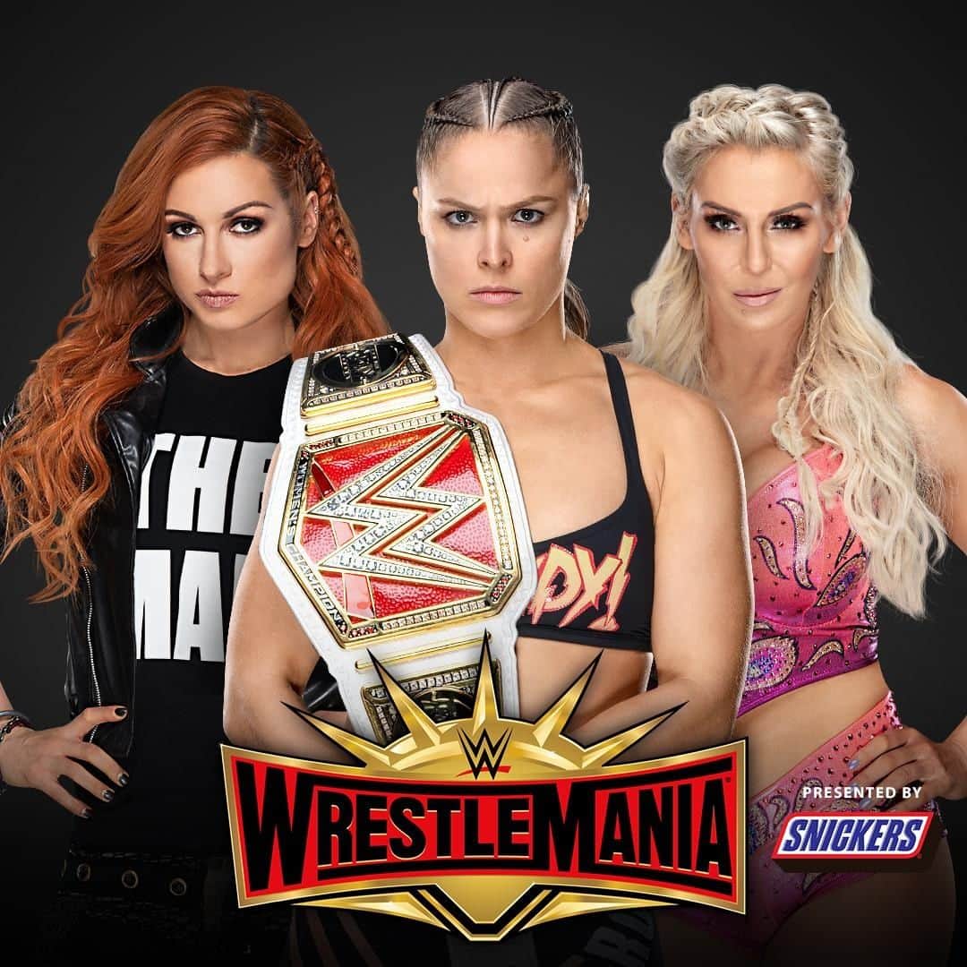 WWEさんのインスタグラム写真 - (WWEInstagram)「BREAKING: #WrestleMania 35 will feature the first-ever women's main event when @rondarousey, @charlottewwe, and @beckylynchwwe battle for the #RAW #WomensChampionship!」3月25日 23時22分 - wwe