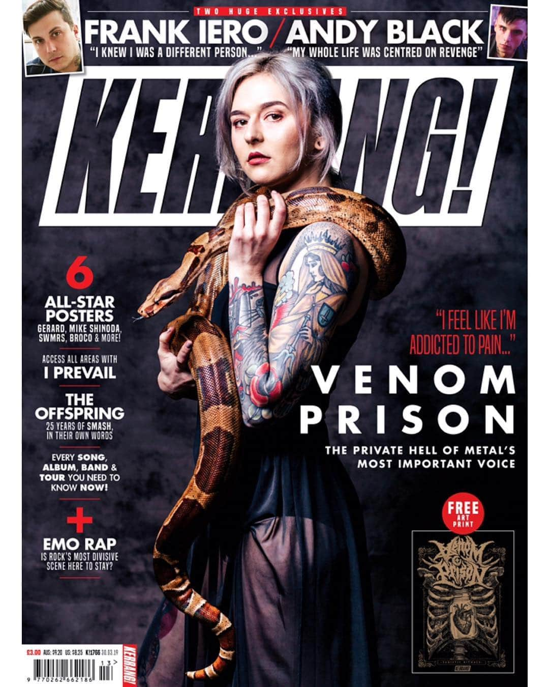 Kerrang!さんのインスタグラム写真 - (Kerrang!Instagram)「This week, we welcome the most important voice in extreme music to the cover: @larissastupar of @Venomprison. Pre-order the issue now and get it delivered straight to your door, anywhere in the world Newsstand.co.uk/kerrang」3月26日 2時09分 - kerrangmagazine_