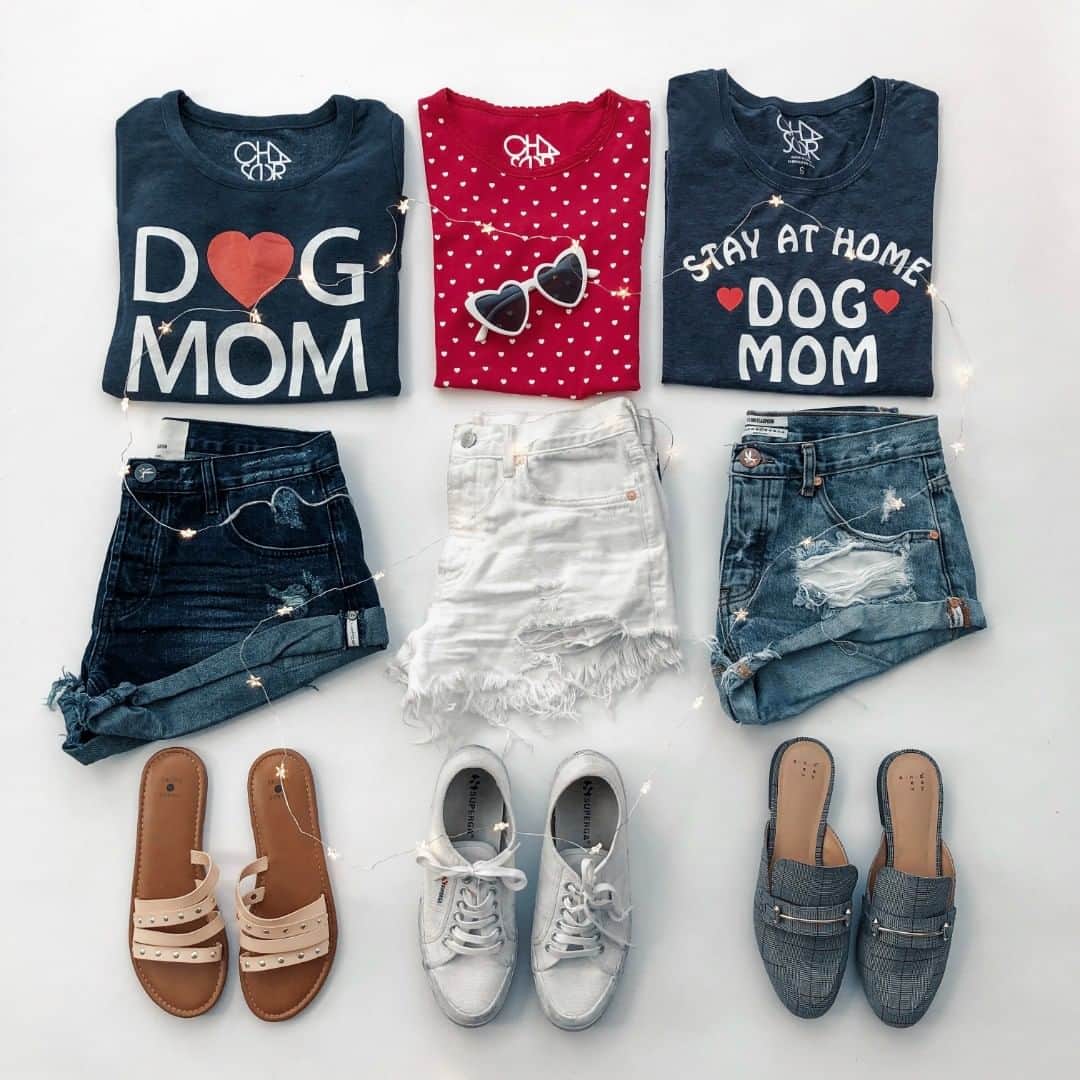 チェイサーのインスタグラム：「nothing better than a good graphic and some cut offs😍❤️ #chaserbrand via @thehouseofsequins」