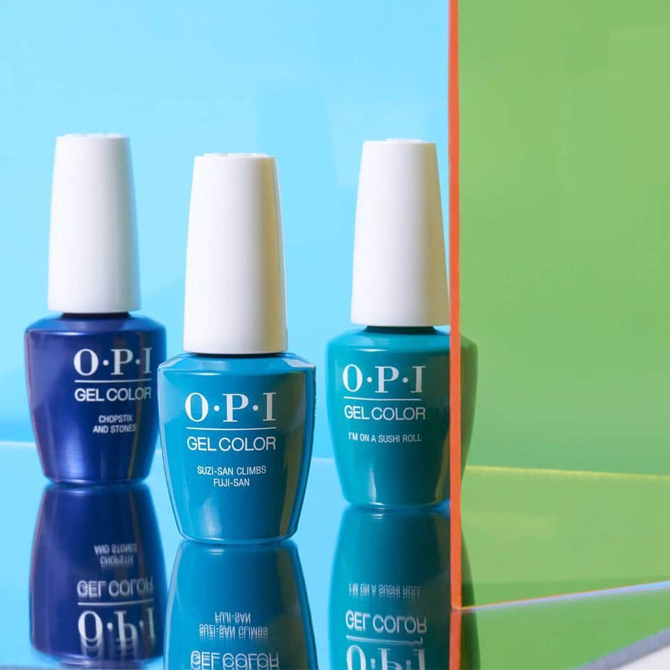 OPIさんのインスタグラム写真 - (OPIInstagram)「Discover the blue gel polish that is perfect for you. Between #ChopstixAndStones, #SuzisanClimbsFujisan, and #ImOnASushiRoll, which shade is right for you? Tell us below!  #bluenails #gelnails #gelmanicure #strongnails」3月26日 4時02分 - opi