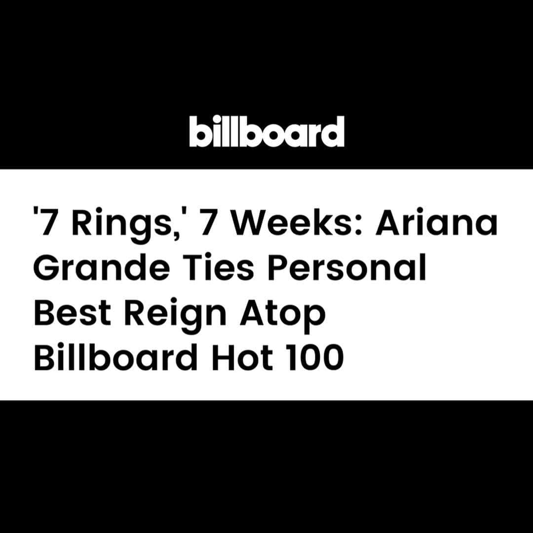 Alfredo Floresさんのインスタグラム写真 - (Alfredo FloresInstagram)「📸 7 rings #1 on the Hot 100 for 7 weeks! Incredibly proud of the whole gangggg 💍 @arianagrande」3月26日 4時52分 - alfredoflores