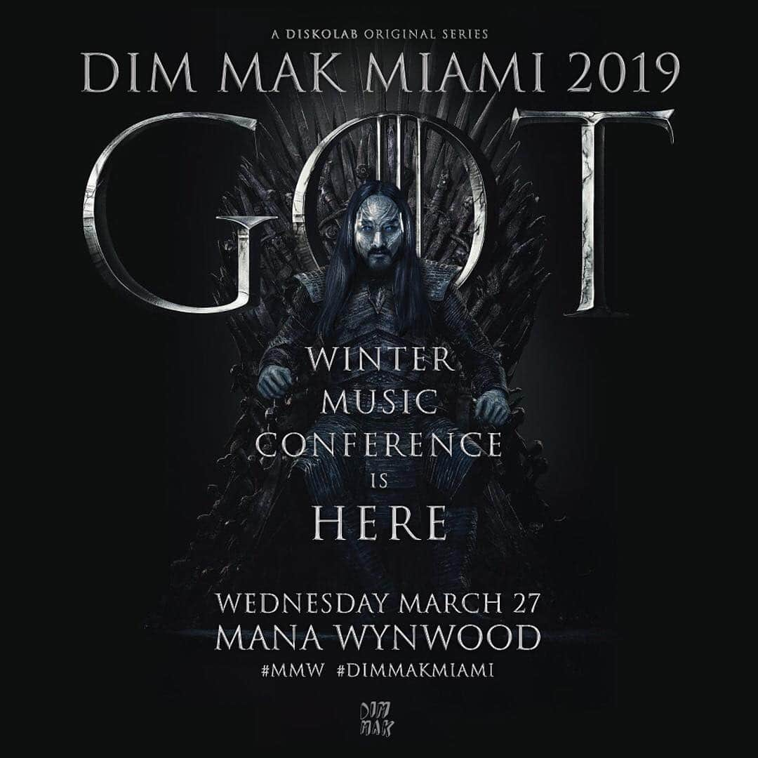 スティーヴ・アオキさんのインスタグラム写真 - (スティーヴ・アオキInstagram)「Winter’s coming...THIS WEDNESDAY ME AND MY @dimmak CREW ARE THROWING DOWN @gameofthrones style. Limited tickets available but going fast! #dimmakmiami」3月26日 5時26分 - steveaoki