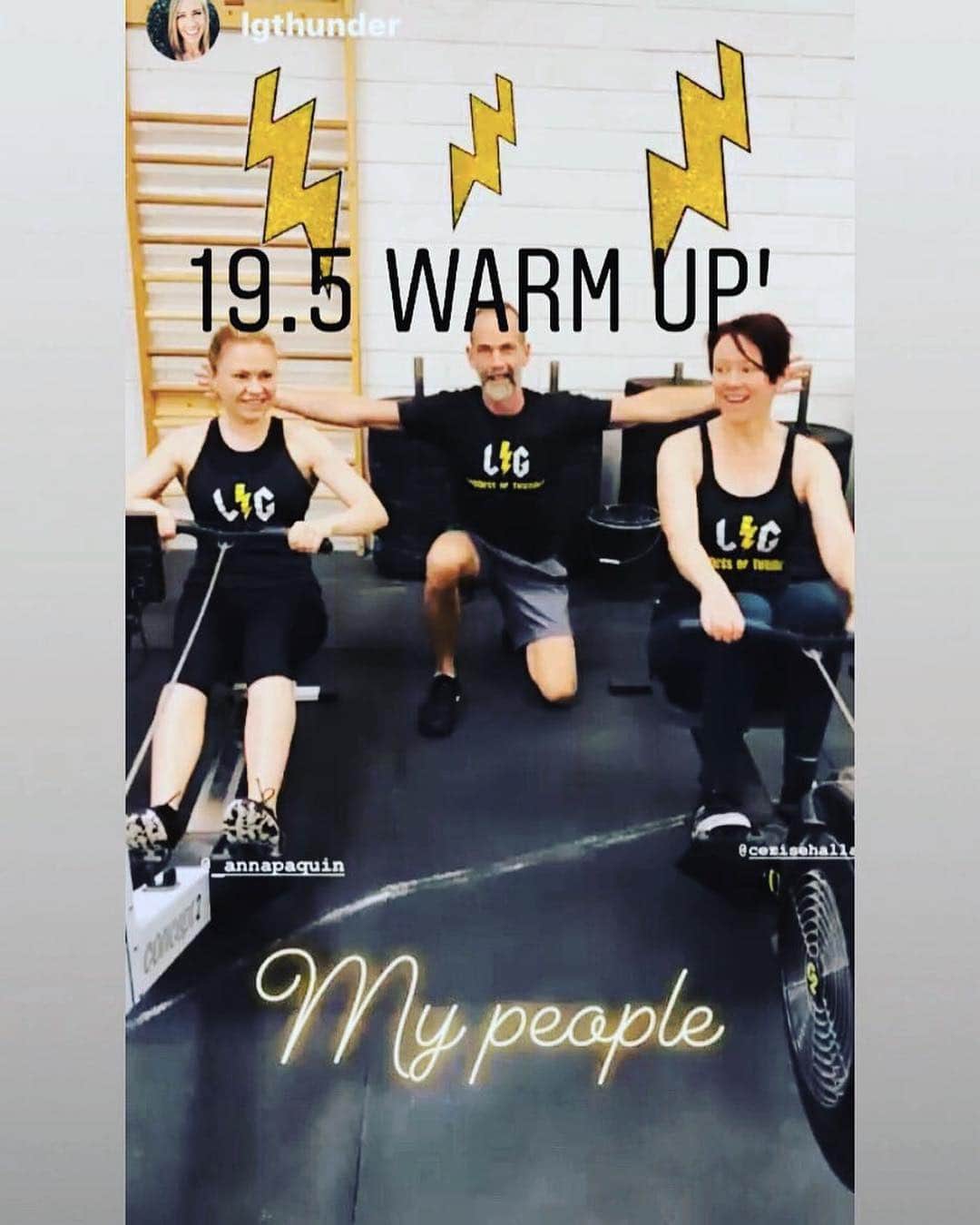 アンナ・パキンさんのインスタグラム写真 - (アンナ・パキンInstagram)「The words “I can’t” Don’t exist when your coach is @lgthunder #Repost @cerisehallamlarkin ・・・ This is how @_annapaquin and I do jet lag! My first #crossfitopen2019 is all done, literally hours after@getting off a flight from @seriesmania in France. I hated every single one of those thrusters, but boy am I proud of us.  #girlbosses #girlswholift #teamthunderjaxx」3月26日 6時56分 - _annapaquin