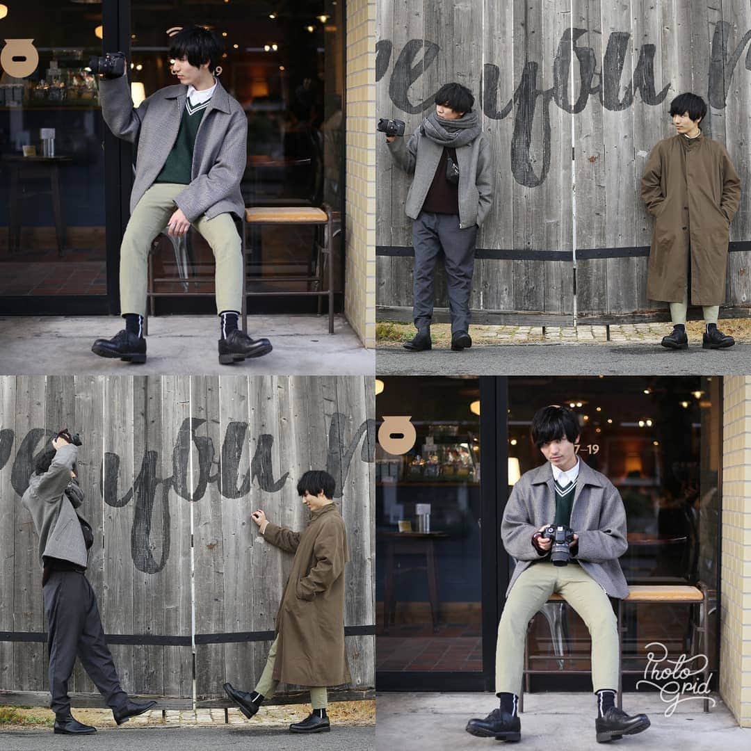 ひっちさんのインスタグラム写真 - (ひっちInstagram)「岡山の時にAURALEEのジャケットをにっしーくんから奪いとった時の写真です。笑﻿ かっこよすぎた...﻿ ﻿ ドメブラ界のすごさを思い知った岡山でのヒトコマをお届けします。﻿ ﻿ ﻿ そして、このロングのコートは﻿ フリマの時に売ってしまって少し後悔‼‼﻿笑﻿ でも大事に着てくれたらうれしいかなーと思うので良し‼﻿ ﻿ ﻿ またフリマイベント主催したりしたいなー。。。﻿ 次のイベント何にするか検討中。﻿ ﻿ 去年やったロッジ宿泊イベントを別の場所でやれたらなーとか考えちゃう。﻿ フォロワーとか関係なく誰でも参加できるイベントにできて去年はめちゃくちゃ楽しくて、そのイベントとかがきっかけでファッション関係の仕事に就いた人とかファッションセンスが明らかに向上している人もいて主催した甲斐があったなーと思うのでまたやりたい(切実)﻿ ﻿ ﻿﻿ 👇🏻着用アイテムまとめ👇🏻﻿﻿ outer→#auralee ﻿ Tops→ @fitus_jp , @gu_for_all_﻿﻿ Pants→ #fitus ﻿﻿﻿﻿﻿ Shoes→ #paraboot﻿﻿ Socks→ @chicstocks_official ﻿ #chicstocks﻿﻿ Watch→ @allydenovo_japan ﻿﻿ ﻿﻿ ひっち﻿﻿ ﻿﻿ ・﻿﻿ ・﻿﻿ #メンズファッション #今日の服 #ゆるコーデ #ビッグシルエット #春コーデ #服好きな人と繋がりたい #ootd #followme #ファッション #今日のコーデ #マッシュ男子 #おしゃれ #おしゃれさんと繋がりたい #いいね返し #みんなで作るコーデ集 #フォトジェニック #インスタ映え #ファインダー越しの私の世界 #写真好きな人と繋がりたい #カメラ男子 #岡山観光 ﻿ #デートコーデ #花見コーデ #はるコーデ #メンズファッション」3月26日 7時54分 - hicchiwear