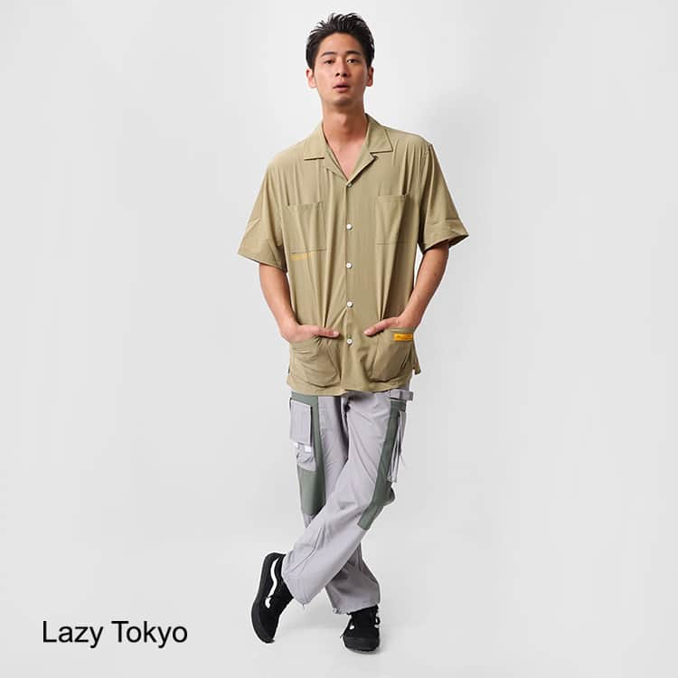 セレクトショップgameのインスタグラム：「. Lazy Tokyo Back Messageオープンカラー半袖シャツ、入荷しました！ 詳細⇒https://gamegame.jp/shopdetail/000000005514/ . 5,900 円 . ================================ InstagramプロフィールURLからSHOPにGO⇒ @game_official_info ================================ . #lazytokyo #MensFashion #Fashion #Tokyo #shibuya #harajuku #oversize #ootd #street #bitter #mensknuckle #ストリート #東京 #渋谷 #原宿 #メンズファッション #ファッション #ファストファッション #プチプラ #オーバーサイズ #ビッグサイズ #コーディネート #シンプル #お得 #安い #流行 #ビタ男」