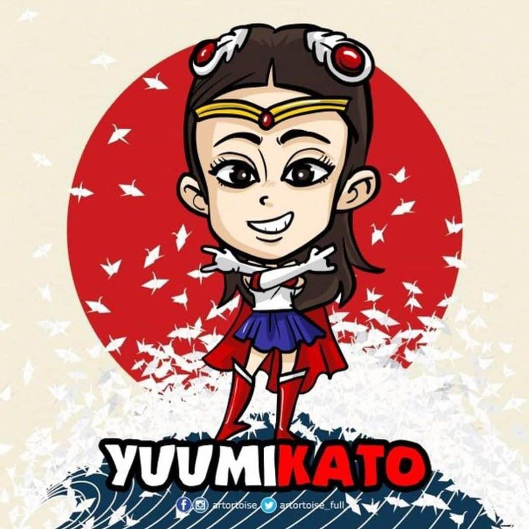 遊海 Yuumiさんのインスタグラム写真 - (遊海 YuumiInstagram)「Thank you ❤️❤️❤️ @artortoise  sailor yuumi on mission ❤️ #love #drawing #sailormoon #missuniversejapan2018 #happy」3月26日 10時30分 - yuumi_kato