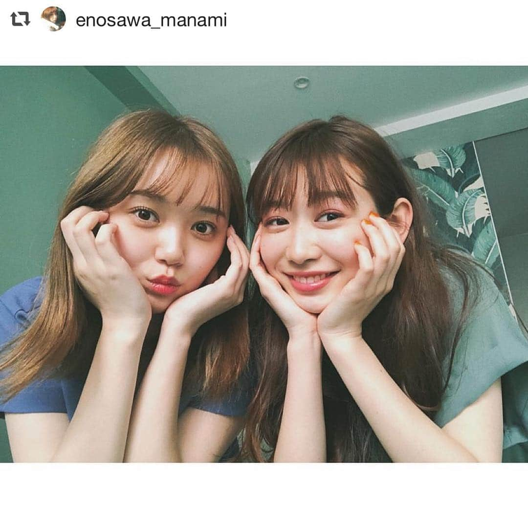 岡本夏美さんのインスタグラム写真 - (岡本夏美Instagram)「Seventeenぶりの一緒の撮影 non-noで再会！ なんてうれしいんだろう！ あいたくてたまらなかった！まなちゃん！ #まなつ 懐かしい🤣🤣🤣」3月26日 11時44分 - okamoto_natsumi