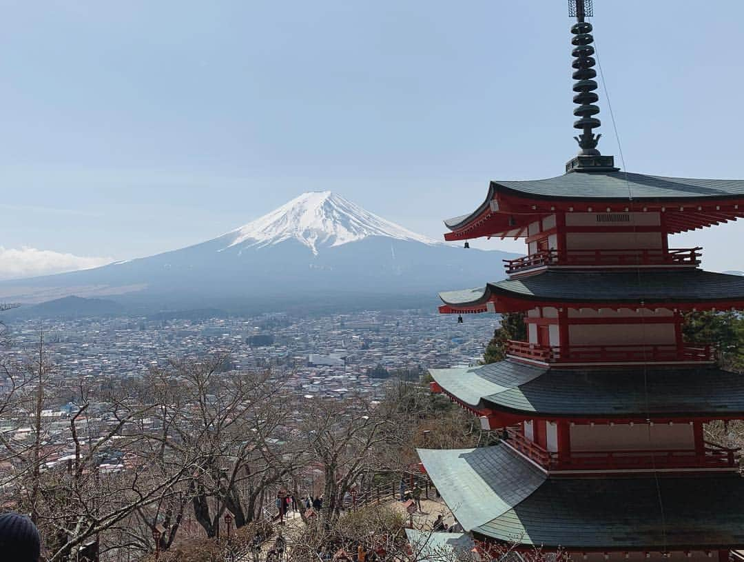 中村愛さんのインスタグラム写真 - (中村愛Instagram)「🗻♡ ・ ・ ・ #山梨県 行ってました‼️ いろんな #富士山 堪能！ 昨日も今日もハッキリクッキリ見れた🌟 でも食べてばかりですw #インスタ映え #mtfuji  #花より団子 #中村愛 #旅行」3月26日 15時19分 - nakamuramura_ai