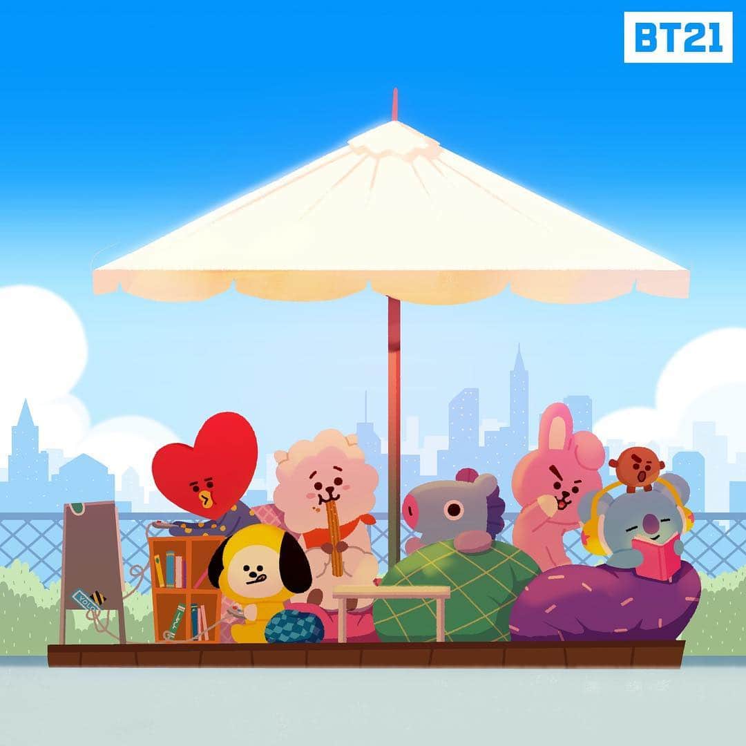 BT21 Stars of tomorrow, UNIVERSTAR!さんのインスタグラム写真 - (BT21 Stars of tomorrow, UNIVERSTAR!Instagram)「‪BT21’s Guide to Happiness: never waste a sunny day indoors ☀‬ ‪#Get #excited #for #whatsnext #BT21‬」3月26日 15時30分 - bt21_official