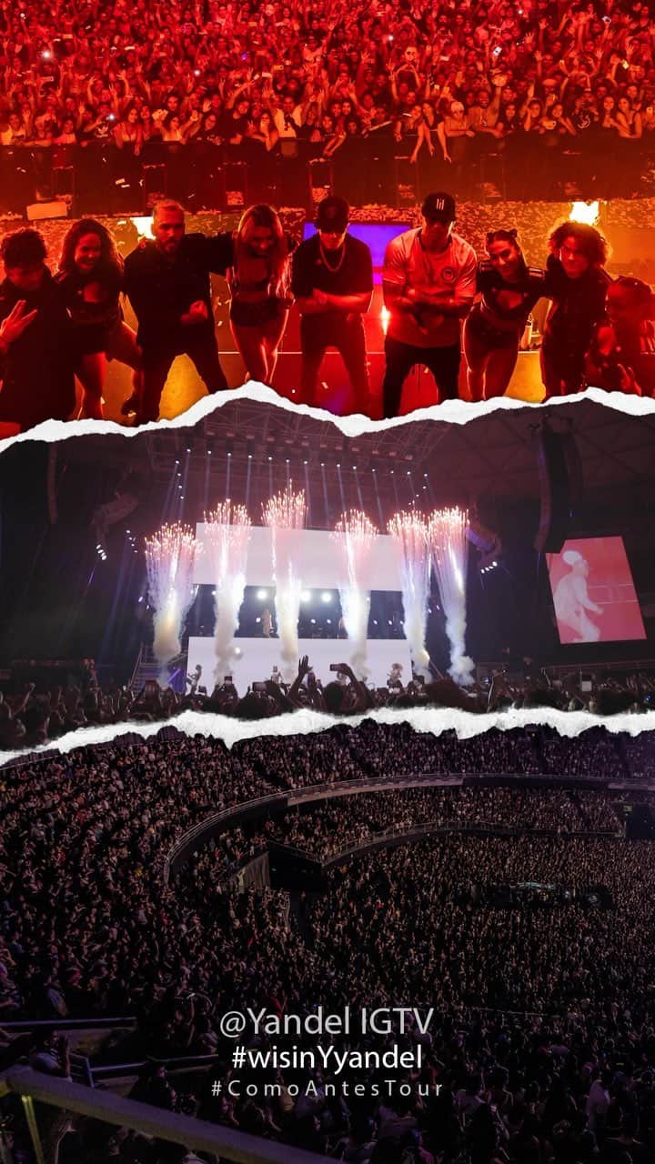 ヤンデルのインスタグラム：「De donde me leen? Donde quieren el #ComoAntesTour? @Wisin #Wisin #wisinYyandel #Yandel #NoEscatimamos #Chile #MovistarArena / 🎥 @OscarMena」