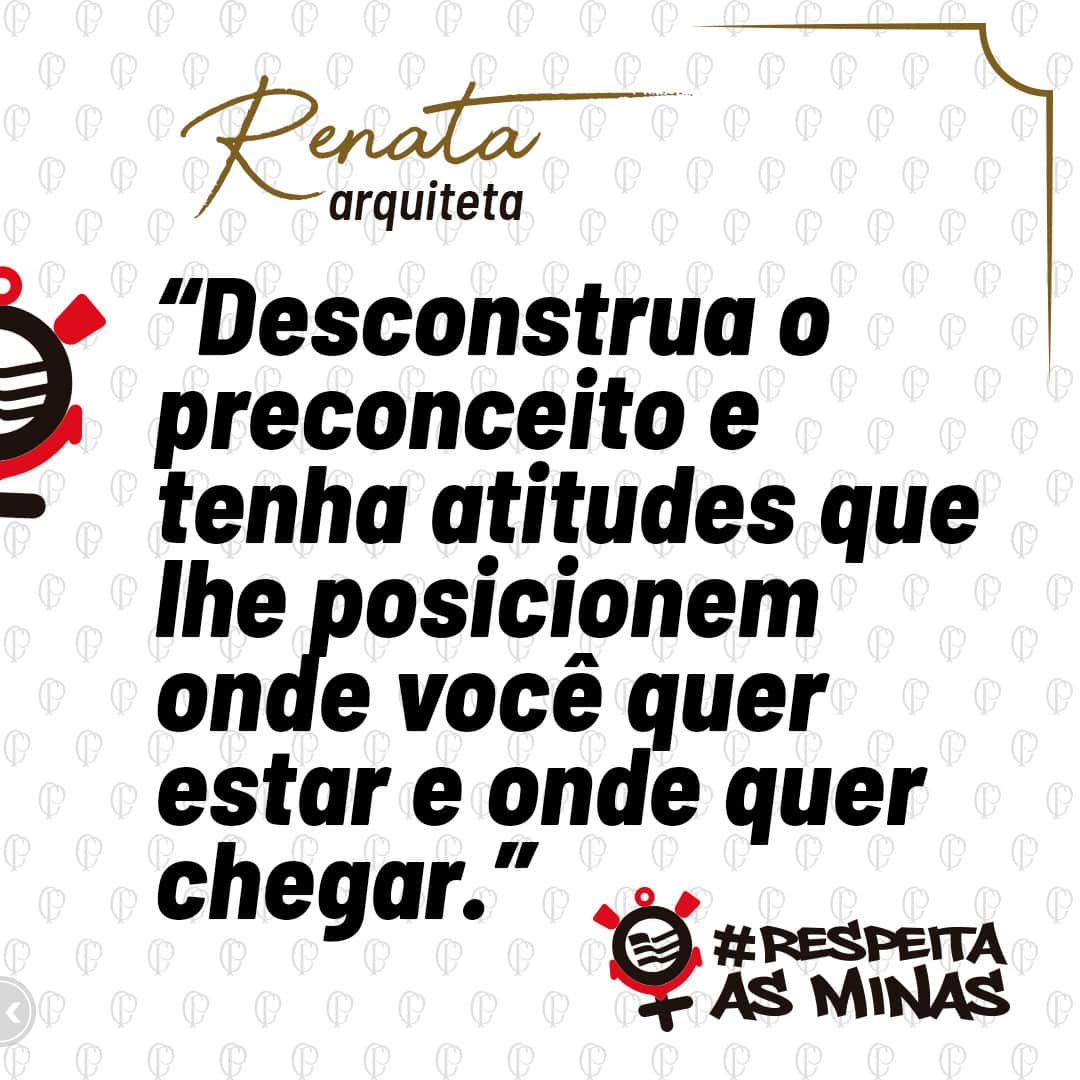 コリンチャンスさんのインスタグラム写真 - (コリンチャンスInstagram)「Há 15 anos, Renata projeta espaços para transformar a vida das pessoas. O segredo do seu sucesso é valorizar os bons momentos da vida.  #RespeitaAsMinas 📸 Melissa Saes」3月27日 4時02分 - corinthians