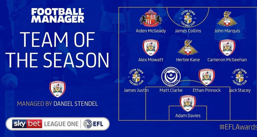 キャメロン・マクギーハンさんのインスタグラム写真 - (キャメロン・マクギーハンInstagram)「Very happy to be named in the @efl team of the season along with some of my teammates...all focus on the main aim though...7 to go 🙏🏻🙌🏻❤️ @barnsleyfc」3月27日 4時31分 - cameronmcgeehan