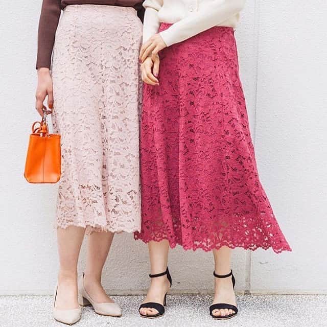 トライセクトさんのインスタグラム写真 - (トライセクトInstagram)「・・・ 『思いっきりレディになりたい日に着たい。』﻿ 華やかなレース。春らしいピンク。上品なフレアシルエット。﻿ レディな要素が詰め込まれたスカートです。﻿ ﻿﻿﻿﻿﻿﻿ ﻿Skirt〈La TOTALITE〉¥18,000（+tax）﻿﻿﻿﻿﻿﻿﻿﻿﻿ no.19060140835010﻿ ﻿﻿ #15ans #latotalite #elegantstyle #officefashion #ladysfashion #frenchchic #2019ss #womansfashion #womanswear #officestyle #skirt #laceskirt #lace ・ ・ #baycrews  #2019ss_baycrews  #baycrews40周年  #レーススカートコーデ #ピンクスカート」3月26日 20時08分 - baycrews