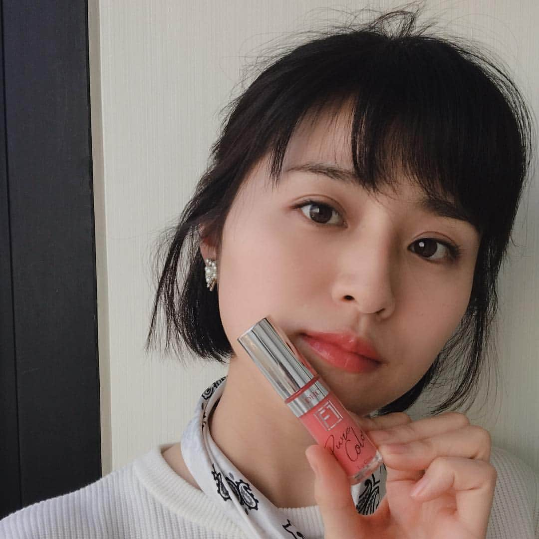 鈴木ちなみさんのインスタグラム写真 - (鈴木ちなみInstagram)「Today’s Lips 💋 #DHC #F1 #リップグロス #ピュアピンク #艶がいい感じ」3月26日 21時25分 - chinami_suzuki0926