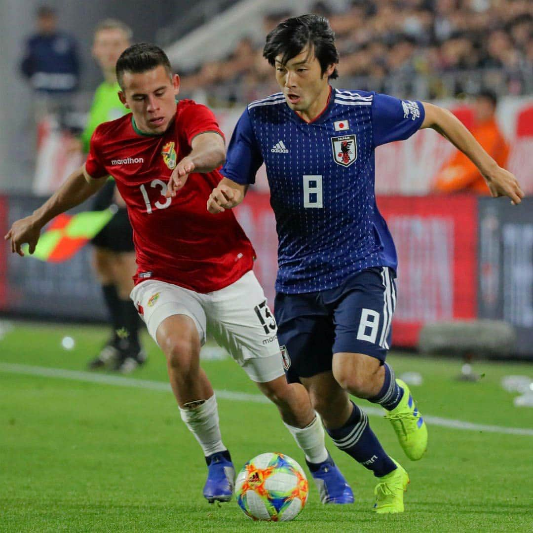 Goal Japanさんのインスタグラム写真 - (Goal JapanInstagram)「. ＼中島のゴールが決勝点に🔥／ 堅い守備に苦しみながらも勝利した #森保ジャパン 🇯🇵 次戦はコパ・アメリカ直前、6月5日と9日の2連戦。 (Photo:JIJI PRESS /AFP/Getty Images) . 🏆キリンチャレンジカップ2019 🆚#日本代表 1-0 #ボリビア代表 ⚽#中島翔哉(76分) . #soccer #football #jfa #daihyo #samuraiblue #japan #bolivia #shoyanakajima #サッカー #フットボール #⚽️」3月26日 21時34分 - goaljapan