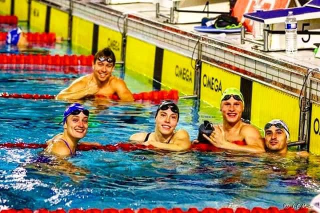 ミレイア・ベルモンテ・ガルシアのインスタグラム：「The best team! @thunderwolves_swim 👍🏻🤘🏻💪🏻」